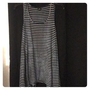 Lee blue and white striped tank